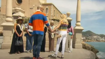 Vestido de algodón Chanel usado por Dorit Kemsley como se ve en The Real Housewives of Beverly Hills (T13E15)