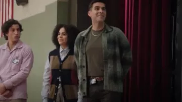 Norse Projects Erik Space Dye Mohair Cotton Jacket worn by Manny (Josh Segarra) as seen in Abbott Elementary (S03E01)