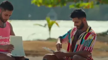 Fashion Nova Wo­ven Top worn by Ashmal Ali as seen in Couple to Throuple (S01E01)