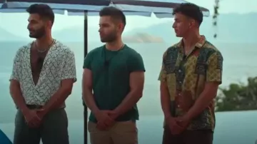 Pacsun Re­sort Camp Shirt worn by Jonathan Intriago as seen in Couple