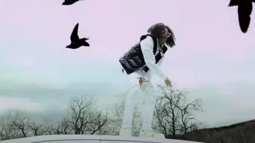 Amiri White 'Amiri 22' Hoodie worn by DD Osama in YEH music video
