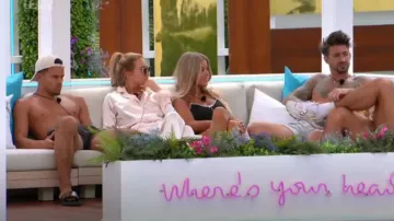 Nasty Gal Feath­er Py­ja­ma worn by Georgia Harrison as seen in Love Island: All Stars (S01E24)