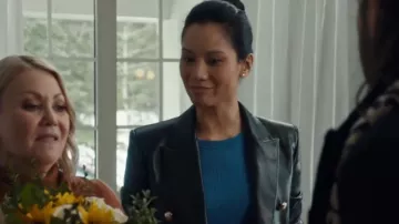 Ted Baker Wrap Coat worn by Cale (Elena Juatco) as seen in Jann (S03E08)