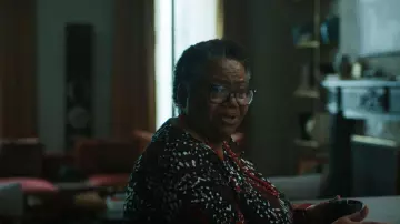 Alfani Printed Swing Top worn by Beverly Glover as seen in Mr. & Mrs. Smith (S01E08)