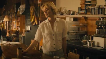 Zara Short Sleeve Shirt worn by Mandy Bond (Bella Heathcote) as seen in Scrublands (S01E02)