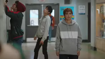 Sudadera con capucha H&M Light Gray Melange/White usada por Chad (Nasim Pedrad) como se ve en Chad (S02E06)