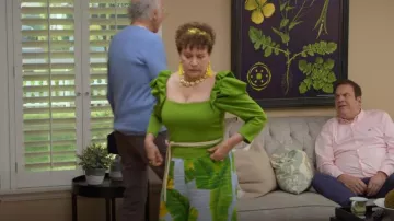 Alice + Olivia Genny Top worn by Susie Greene (Susie Essman) as seen in Curb Your Enthusiasm (S12E02)