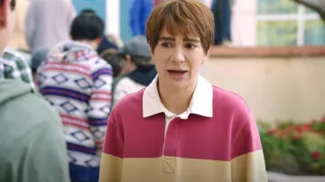 J Crew French Terry Rugby Sweatshirt worn by Chad (Nasim Pedrad) as seen in Chad (S02E10)