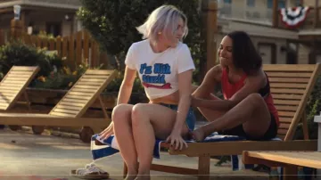 Aeropostale Serape Cork Espadrille Slide Sandal worn by Jackie Quiñones (Monica Raymund) as seen in Hightown (S03E03)