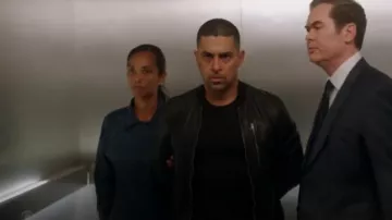 Allsaints Boy­ton Leather Bomber Jack­et worn by Nick Torres (Wilmer Valderrama) as seen in NCIS (S21E01)