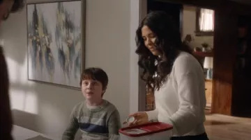 H&M Wrap Sweater worn by D'Arcy Bloom (Meredith Garretson) as seen in Resident Alien (S02E11)