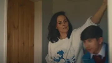 Next Hokusai Wave Sweatshirt worn by Jodie (Leanne Best) as seen in G'wed (S01E01)