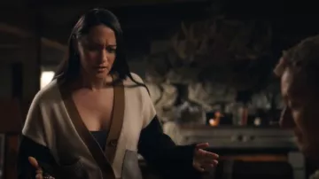 Frame Color Block Cardigan worn by Asta Twelvetrees (Sara Tomko) as seen in Resident Alien (S02E12)