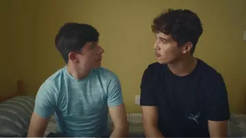 Old Navy Space Dye Crew Neck Tee worn by Reece (Dylan Thomas Smith) as seen in G'wed (S01E01)