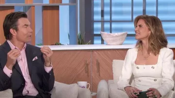 Reformation Colleen Top worn by Natalie Morales as seen in The Talk on February 12, 2024