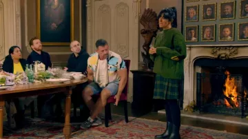 Kapital Chunky Knit Jumper worn by Claudia Winkleman as seen in The Traitors (S02E01)