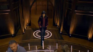 Bella Freud Velvet Saint James Jacket worn by Claudia Winkleman as seen in The Traitors (S02E07)