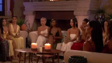 JGR & STN Claudia Maxi Robe Blanche portée par Daisy Kent comme on le voit dans The Bachelor (S28E04)