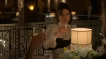 Cinq à Sept Caley Two Tone High Neck Mini Dress worn by Callie Adams Foster (Maia Mitchell) as seen in Good Trouble (S05E17)