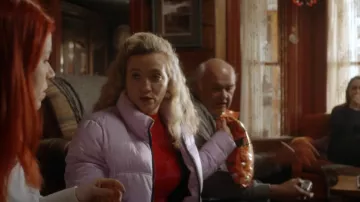 Zara Heart Knit Sweater worn by Deputy Liv Baker (Elizabeth Bowen) as seen in Resident Alien (S02E15)