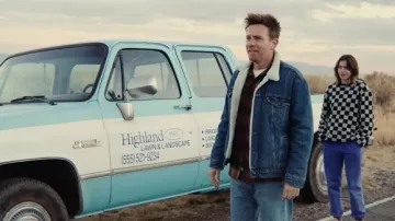 Chaqueta vaquera Levi's Sherpa usada por el padre (Ewan McGregor) como se ve en Bleeding Love