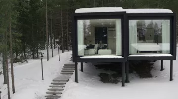 Arctic TreeHouse Hotel in Finland as seen in The Reluctant Traveler with Eugene Levy (S01E01)