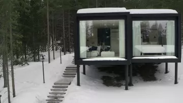 Arctic TreeHouse Hotel in Finland as seen in The Reluctant Traveler with Eugene Levy (S01E01)