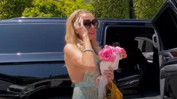 Gafas de sol Gucci Oversized Frame usadas por Sutton Stracke como se ve en The Real Housewives of Beverly Hills (T13E16)