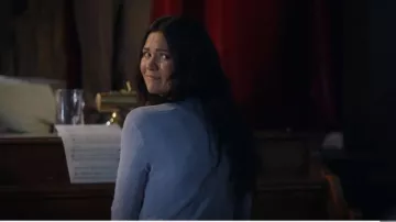 Club Monaco Everyday Crewneck Sweater worn by Kate Hawthorne (Meredith Garretson) as seen in Resident Alien (S02E05)