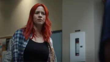 BDG Ted Patchwork Flannel Shirt worn by D'Arcy Bloom (Alice Wetterlund) as seen in Resident Alien (S02E05)