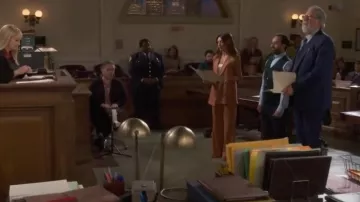 Veronica Beard Leg Pants usado por Olivia Moore (India de Beaufort) como se ve en Night Court (S02E03)