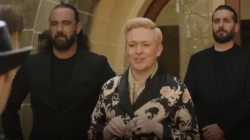 Ytzl Long Coat Short worn by Jean White (Sally Lindsay) as seen in The Madame Blanc Mysteries (S03E02)