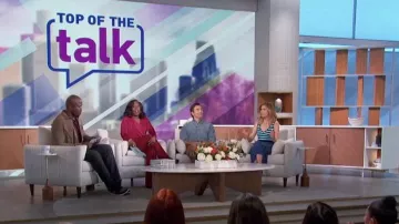 Nike Air Jordan 1 Retro High OG Palomino sneakers worn by Akbar Gbaja-Biamila as seen in The Talk on  February 16, 2024