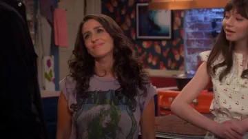 MadeWorn Stevie Nicks T-Shirt worn by Punky Brewster (Soleil Moon Frye) as seen in Punky Brewster (S01E10)