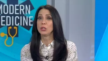 Alice + Olivia Willa Floral Silk Blouse in Love Letter Multi worn by Natalie Azar as seen in Today on February 16, 2024