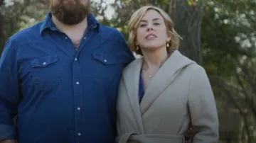 Zara Soft Hooded Coat worn by Erin Napier as seen in Home Town (S08E06)