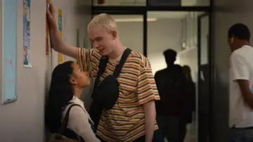 Brain Dead Nineties Blocked Striped Tee worn by Cameron (Harry Cadby) as seen in Everything Now (S01E07)