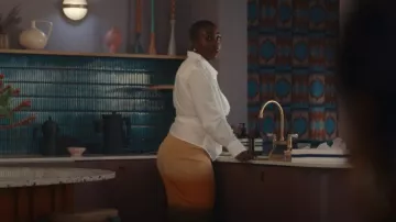 Sandro Fringe Skirt worn by Viv (Vivienne Acheampong) as seen in Everything Now (S01E07)