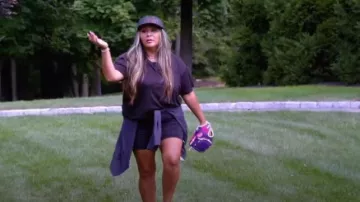 Gorra de cuadros superpuestos de Burberry usada por Nicole Polizzi como se ve en Jersey Shore: Family Vacation (S07E02)