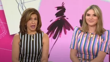 Kendra Scott Danielle Convertible Link Earrings worn by Hoda Kotb as seen in Today with Hoda & Jenna on February 19, 2024