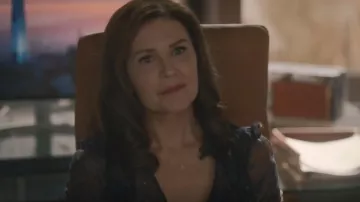 Veronica Beard Sabine Vestido usado por Vivian Katz (Wendy Crewson) como se ve en Good Sam (S01E08)