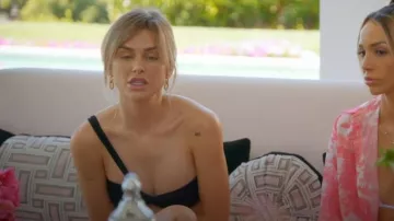 Macy's Convertible Polished Drop Circle Hoop Earrings worn by Lala Kent as seen in Vanderpump Rules (S11E04)