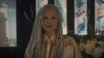 Zimmermann Tem­po Shirt worn by Tina Kingsley (Victoria Rowell) as seen in Good Sam (S01E11)