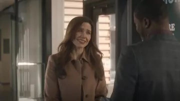 Weekend Max Mara Fav­il­la Coat worn by Dr. Sam Griffith (Sophia Bush) as seen in Good Sam (S01E13)