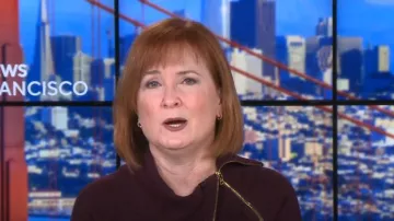 Calvin Klein Asymmetric Zip Dress worn by Anna Werner as seen in CBS Mornings on  February 20, 2024