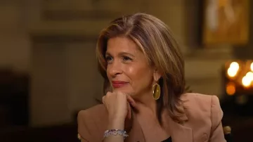 Kendra Scott Gold Plated Elle Drop Earrings worn by Hoda Kotb as seen in Today on February 21, 2024