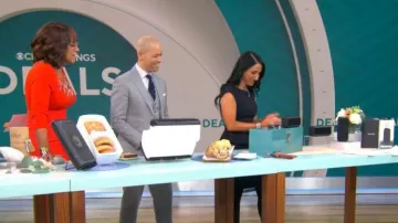 Alice + Olivia Victoria Dress worn by Elizabeth Werner as seen in CBS Mornings on February 22, 2024