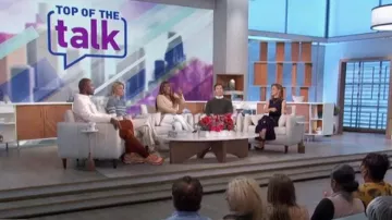 Nike Cosmic Unity 3 Shoes in Melon Tint/Campfire worn by Akbar Gbaja-Biamila as seen in The Talk on February 22, 2024