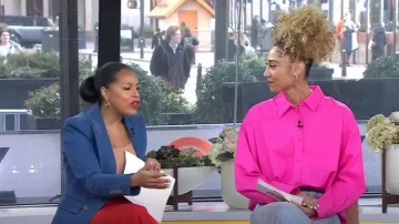 Veronica Beard Naira Dickey Jacket worn by Sheinelle Jones as seen in Today on February 22, 2024