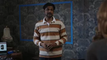 Kuwalla Rug­by Shirt worn by Jay Arondekar (Utkarsh Ambudkar) as seen in Ghosts (S03E02)